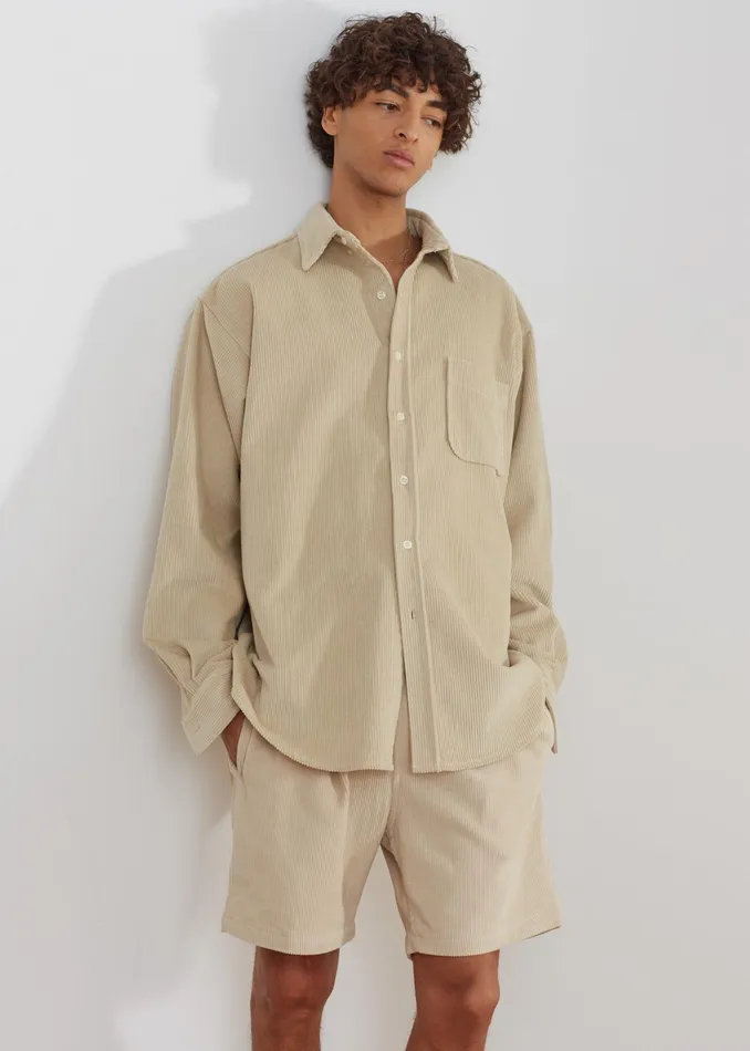 The Frankie Shop Bottoms Camden Corduroy Shorts 8211 Cream 8211 Men