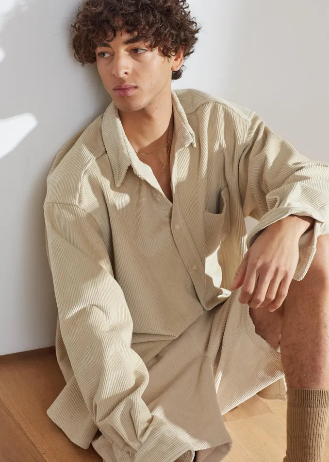 The Frankie Shop Bottoms Camden Corduroy Shorts 8211 Cream 8211 Men