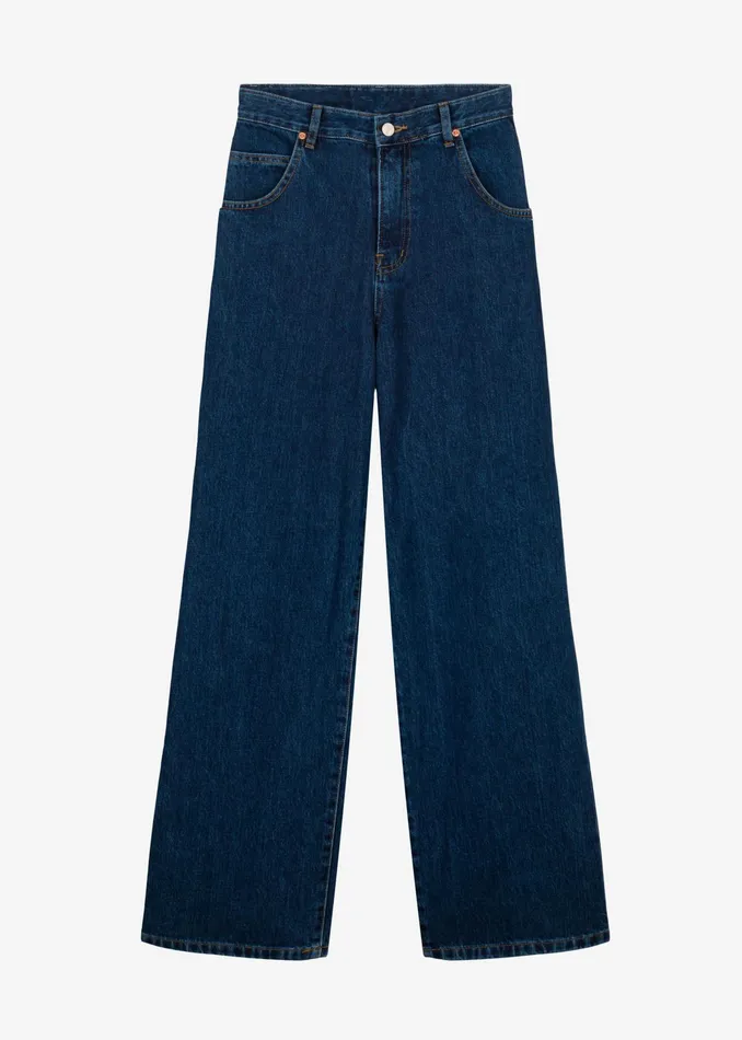 The Frankie Shop Bottoms Clemmie Jeans 8211 Dark Indigo 8211 Women