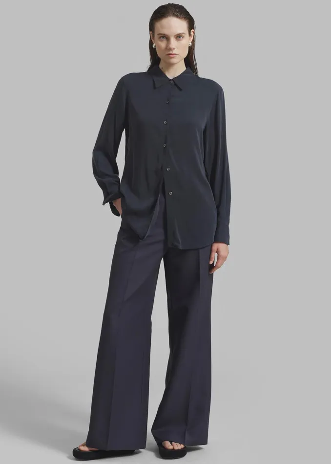 The Frankie Shop Bottoms Dixie Trousers 8211 Charcoal 8211 Women