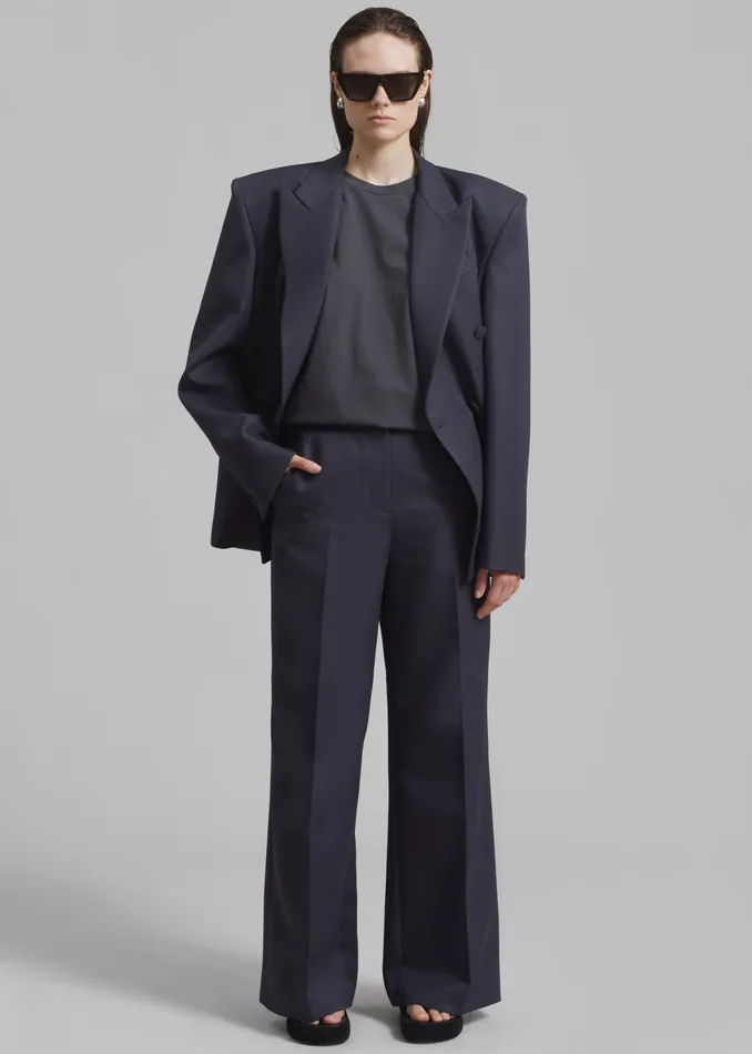 The Frankie Shop Bottoms Dixie Trousers 8211 Charcoal 8211 Women