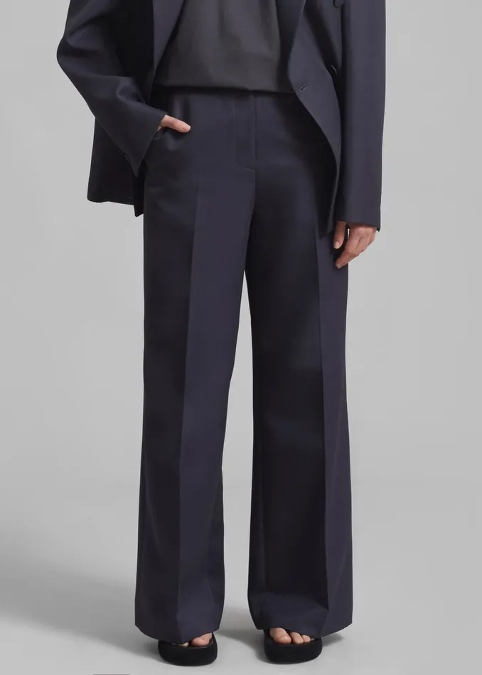 The Frankie Shop Bottoms Dixie Trousers 8211 Charcoal 8211 Women