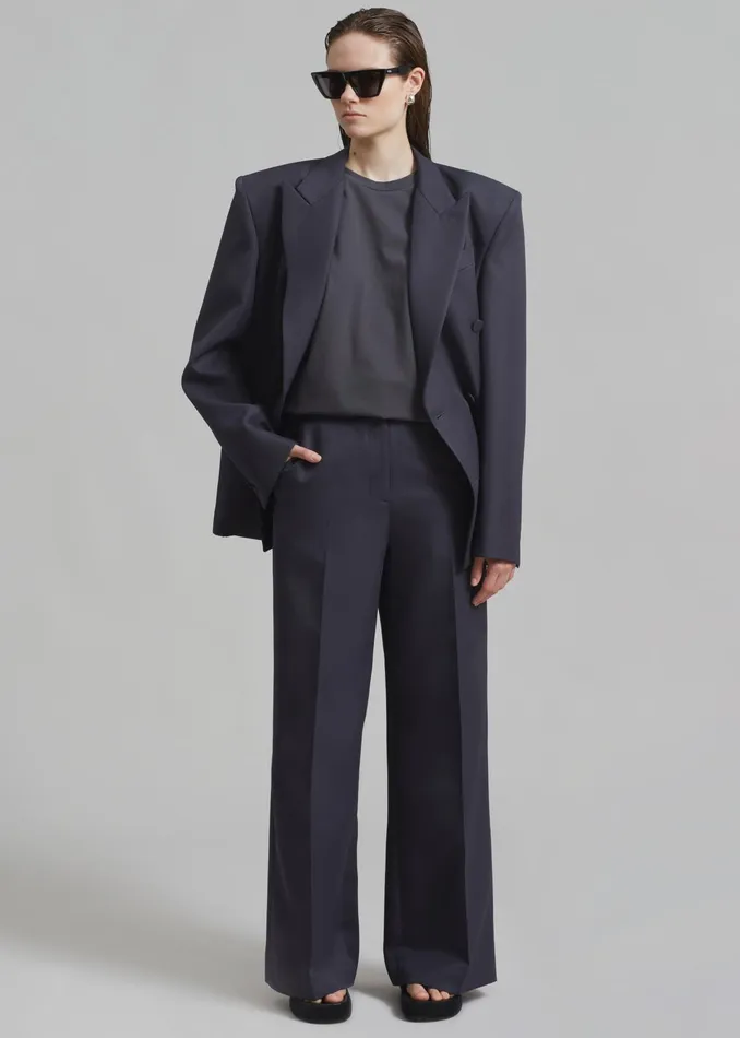 The Frankie Shop Bottoms Dixie Trousers 8211 Charcoal 8211 Women