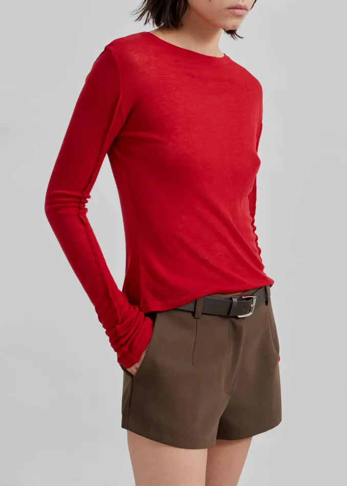 The Frankie Shop Bottoms Ilona Hot Pants 8211 Brown 8211 Women