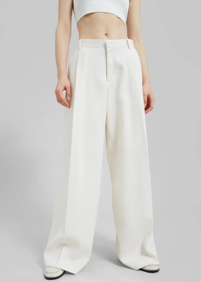 The Frankie Shop Bottoms Indio Pants 8211 Off White 8211 Women