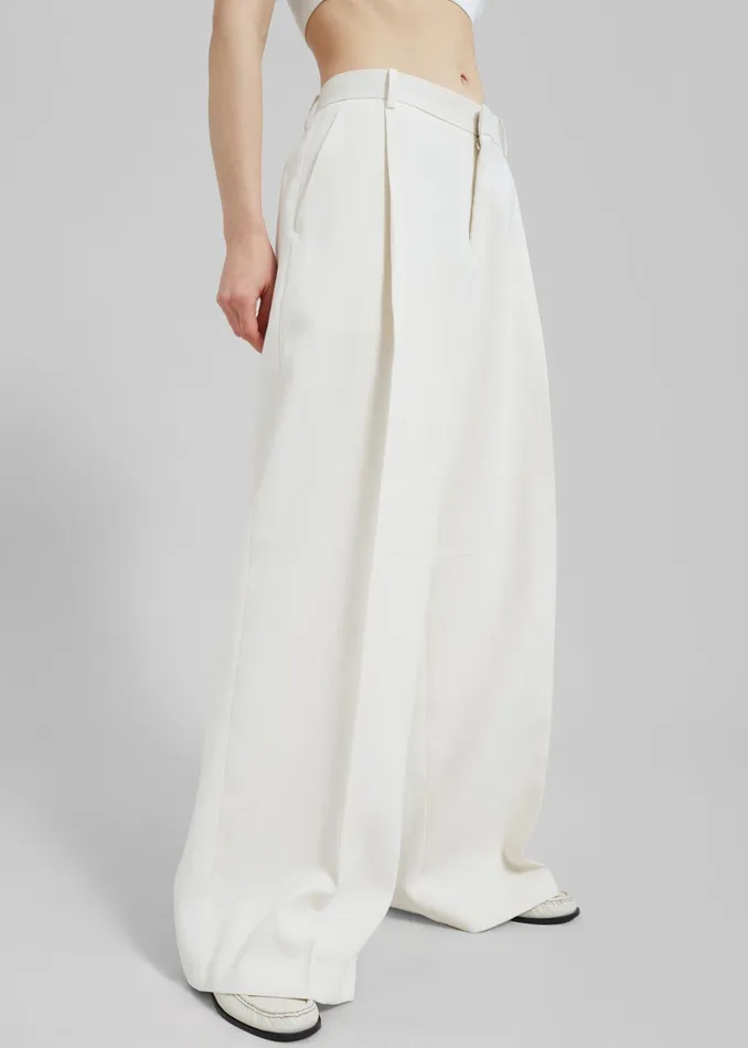 The Frankie Shop Bottoms Indio Pants 8211 Off White 8211 Women