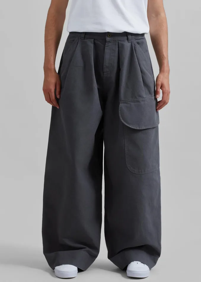 The Frankie Shop Bottoms Jw Anderson Relaxed Cargo Trousers 8211 Grey 8211 Men