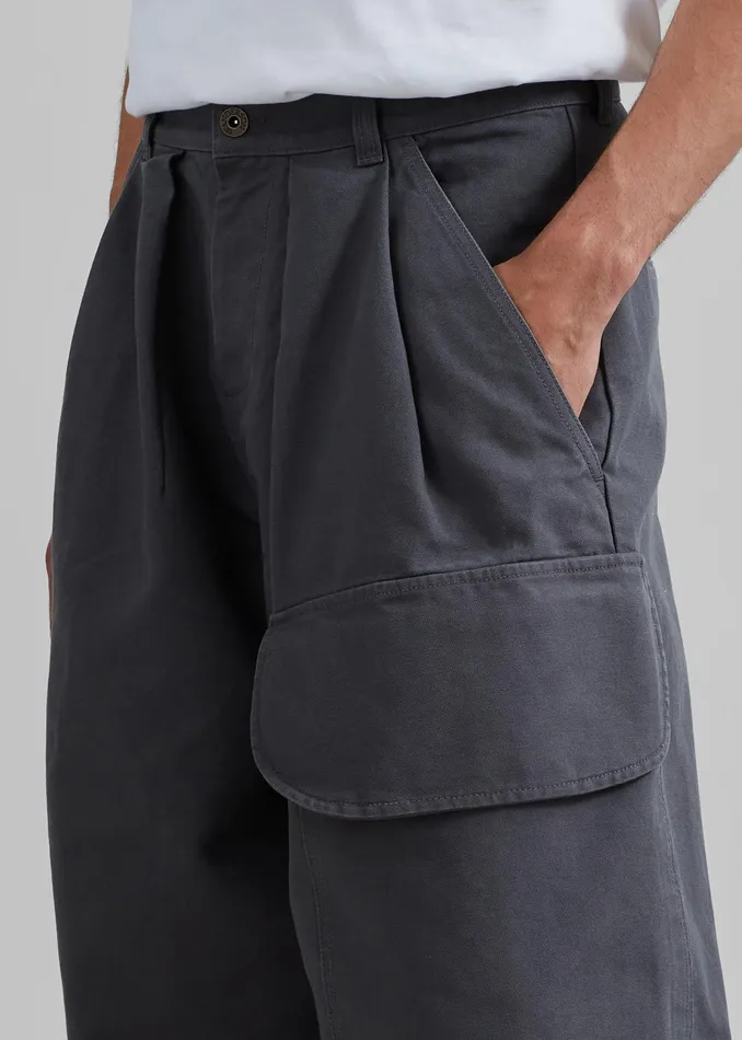 The Frankie Shop Bottoms Jw Anderson Relaxed Cargo Trousers 8211 Grey 8211 Men