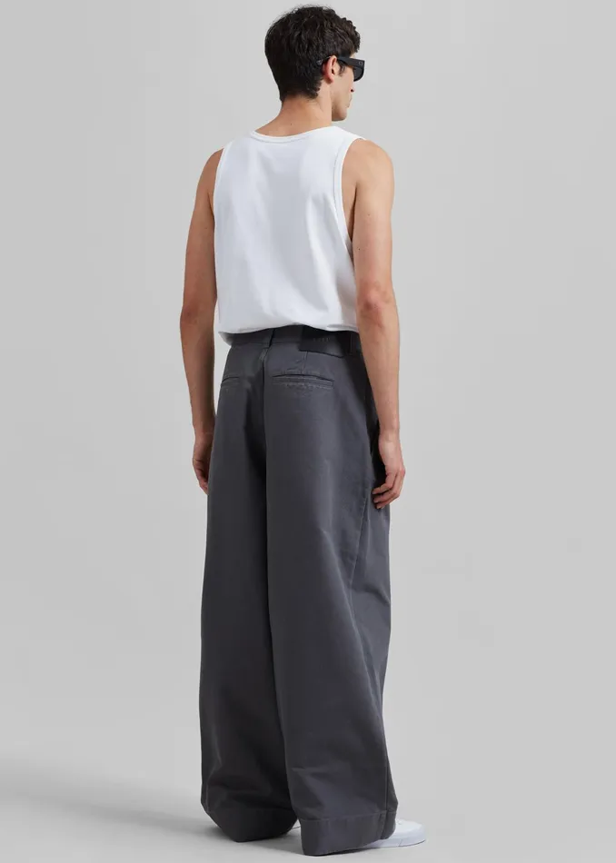 The Frankie Shop Bottoms Jw Anderson Relaxed Cargo Trousers 8211 Grey 8211 Men