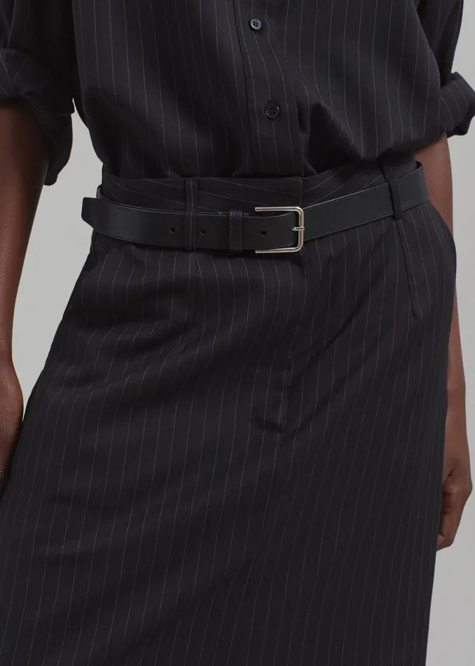 The Frankie Shop Bottoms Kerry Maxi Skirt 8211 Black Pinstripe 8211 Women