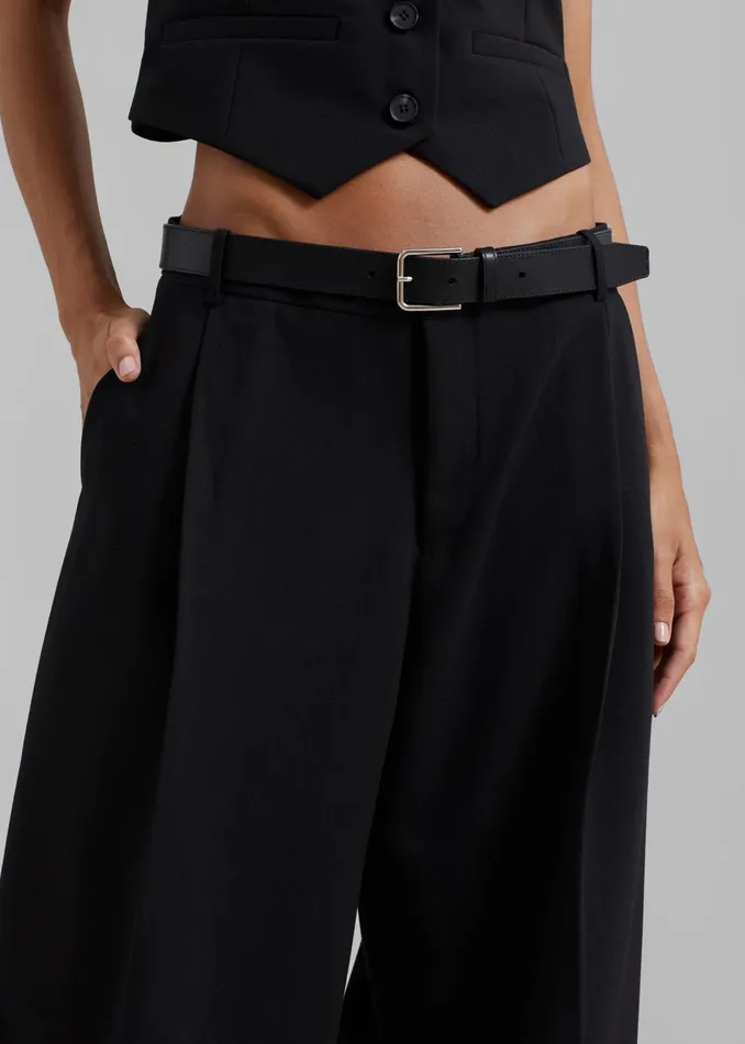 The Frankie Shop Bottoms Lillian Wide Trousers 8211 Black 8211 Women