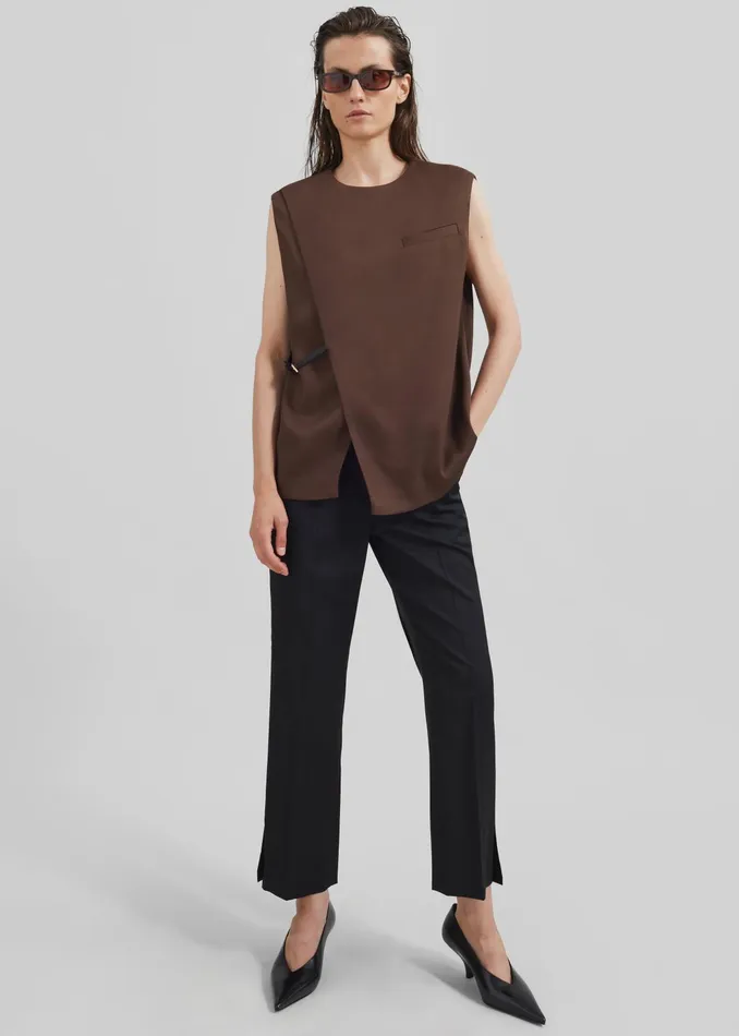 The Frankie Shop Bottoms Loulou Studio Dorkas Pants 8211 Black 8211 Women