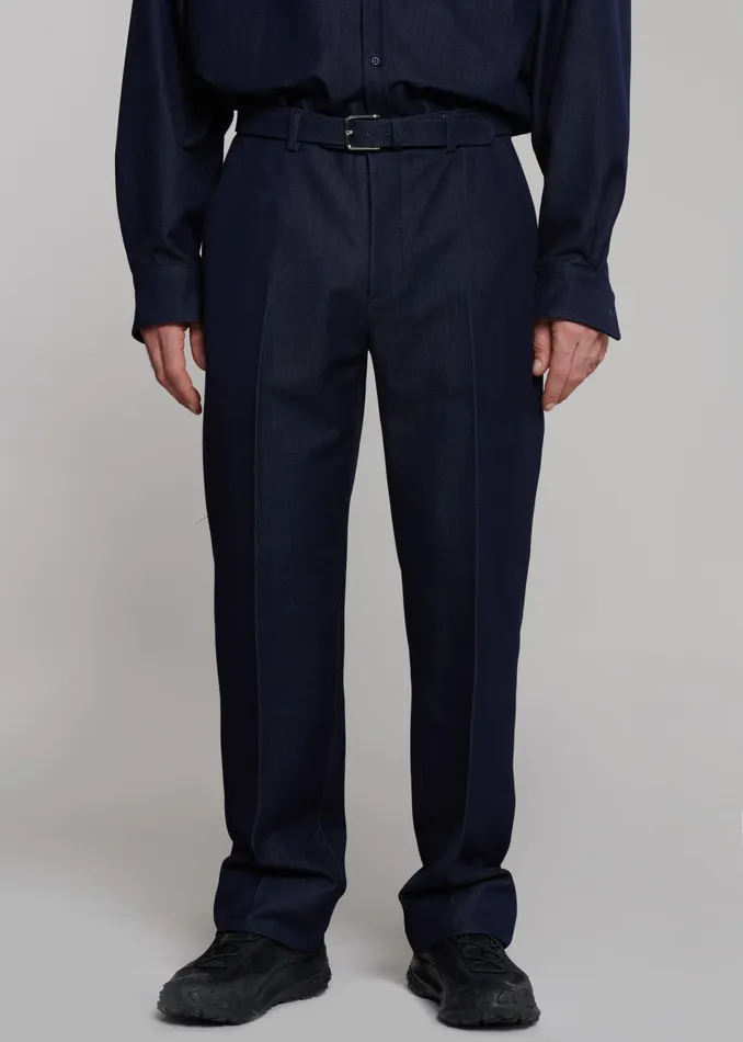 The Frankie Shop Bottoms Mason Trousers 8211 Indigo 8211 Men
