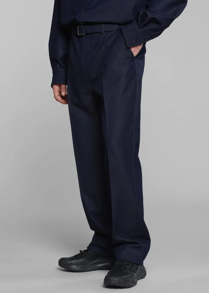 The Frankie Shop Bottoms Mason Trousers 8211 Indigo 8211 Men