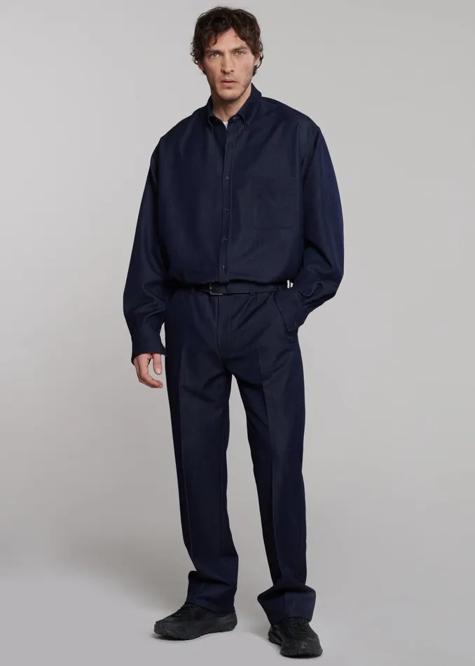 The Frankie Shop Bottoms Mason Trousers 8211 Indigo 8211 Men