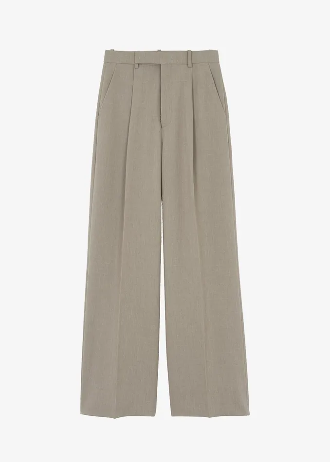 The Frankie Shop Bottoms Nessi Pintuck Trousers 8211 Taupe 8211 Women