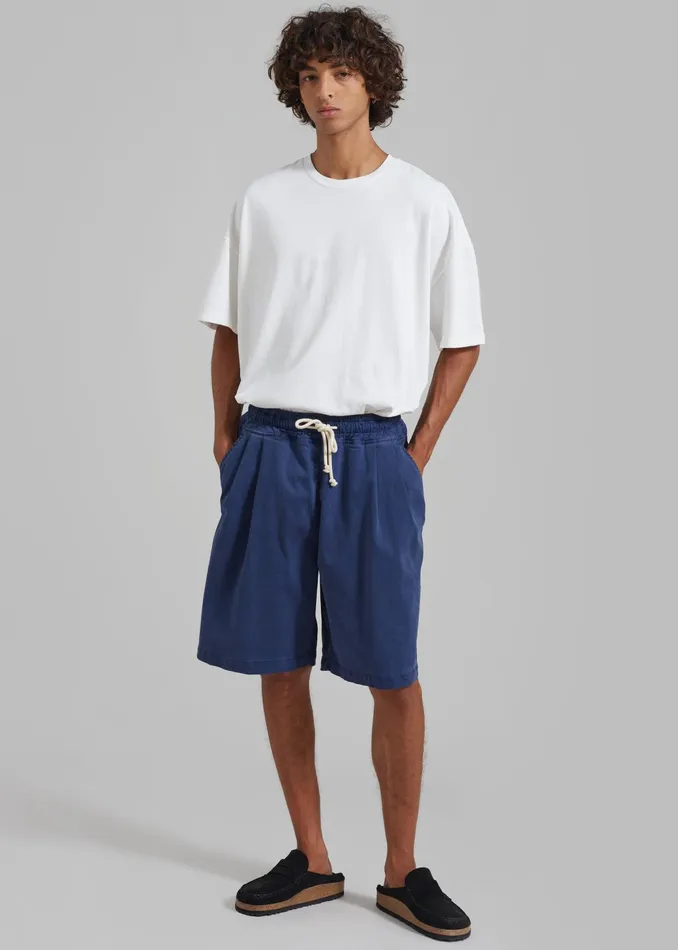 The Frankie Shop Bottoms Pierce Shorts 8211 Blue 8211 Men