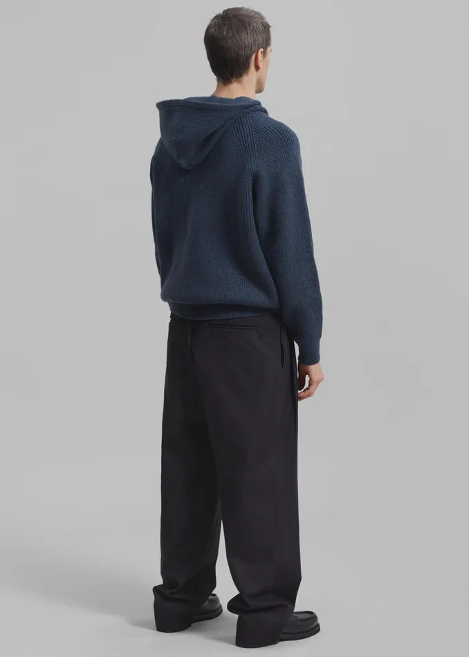 The Frankie Shop Bottoms Stephen Pleated Denim Trousers 8211 Black 8211 Men