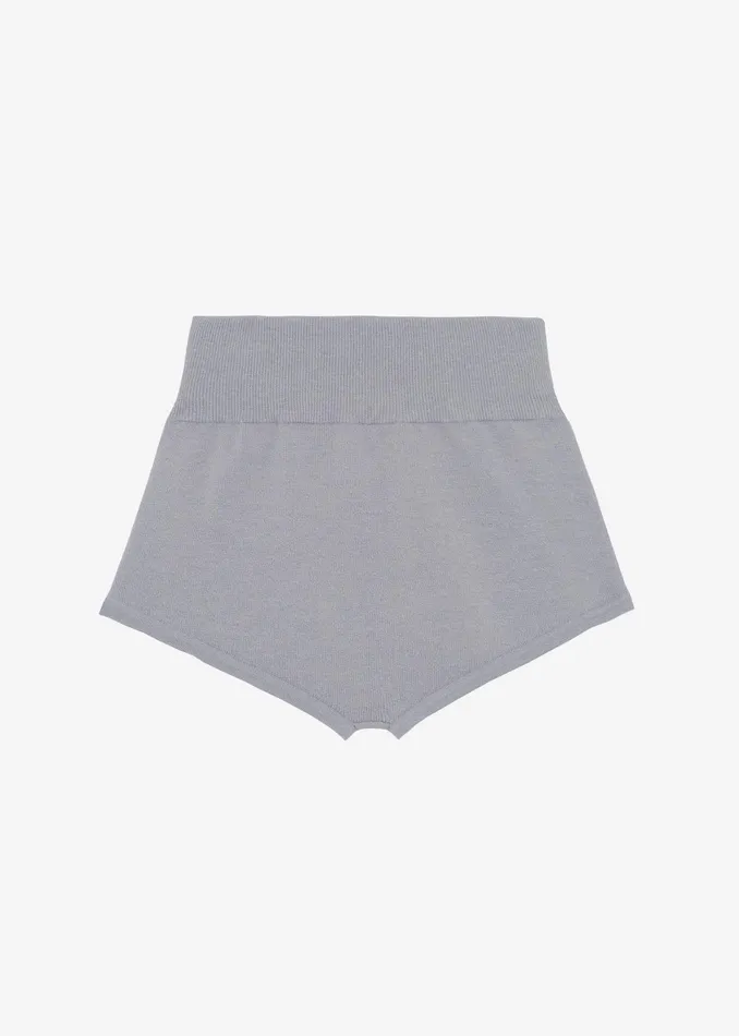 The Frankie Shop Bottoms Veronica Mini Knit Shorts 8211 Grey 8211 Women