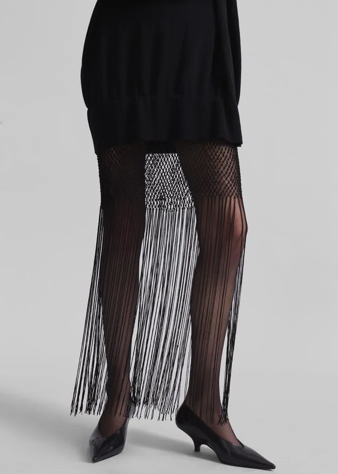 The Frankie Shop Dresses Christopher Esber Macrame Monument Dress 8211 Black 8211 Women