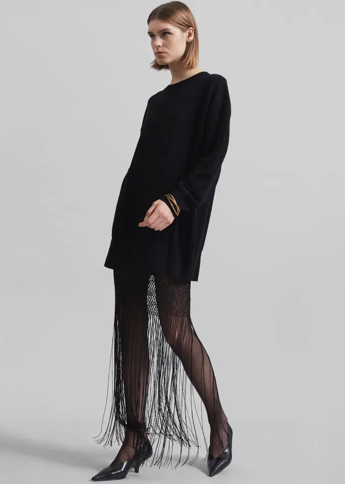 The Frankie Shop Dresses Christopher Esber Macrame Monument Dress 8211 Black 8211 Women