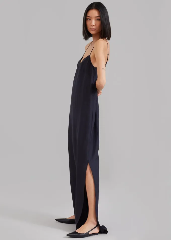 The Frankie Shop Dresses Dylana Sleeveless Maxi Dress 8211 Navy 8211 Women