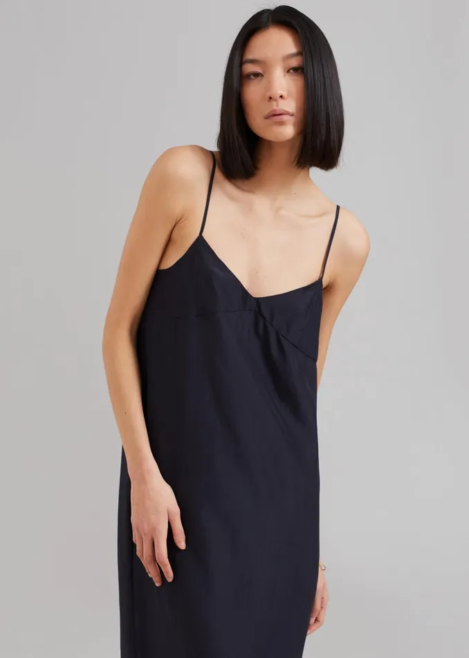 The Frankie Shop Dresses Dylana Sleeveless Maxi Dress 8211 Navy 8211 Women