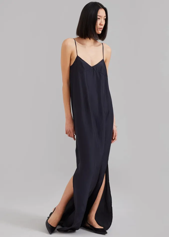 The Frankie Shop Dresses Dylana Sleeveless Maxi Dress 8211 Navy 8211 Women