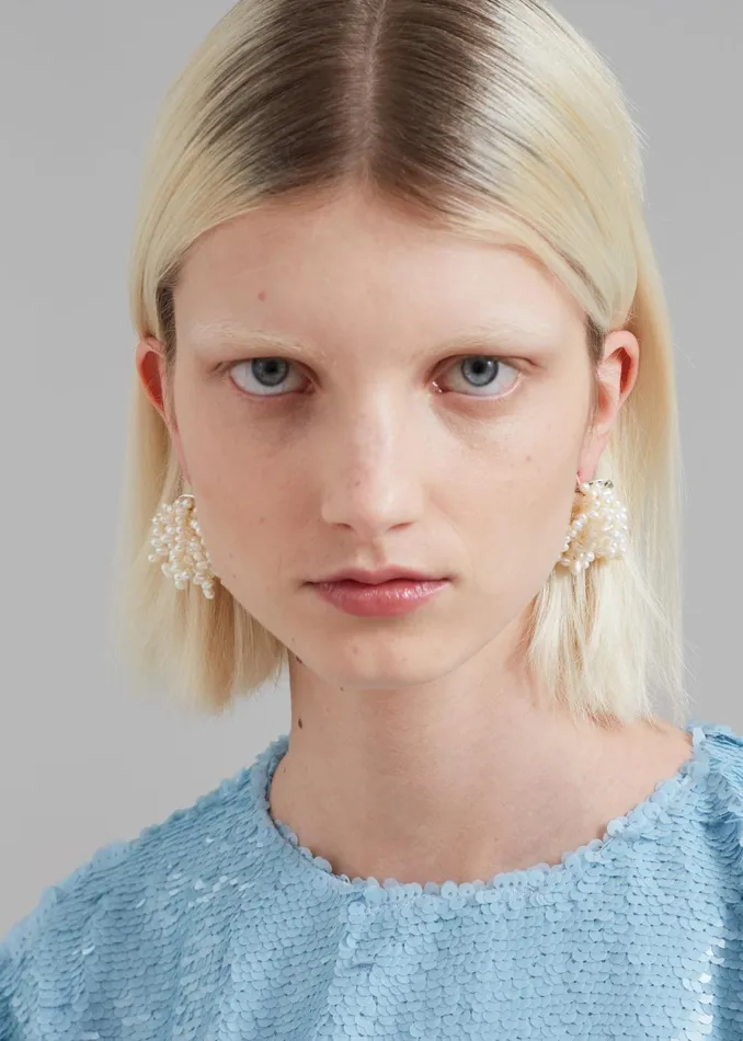 The Frankie Shop Jasmin Sparrow Mermaid Earrings 8211 Silver 8211 Women