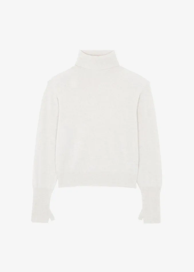 The Frankie Shop Knitwear Delia Wool Turtleneck 8211 Oat 8211 Women