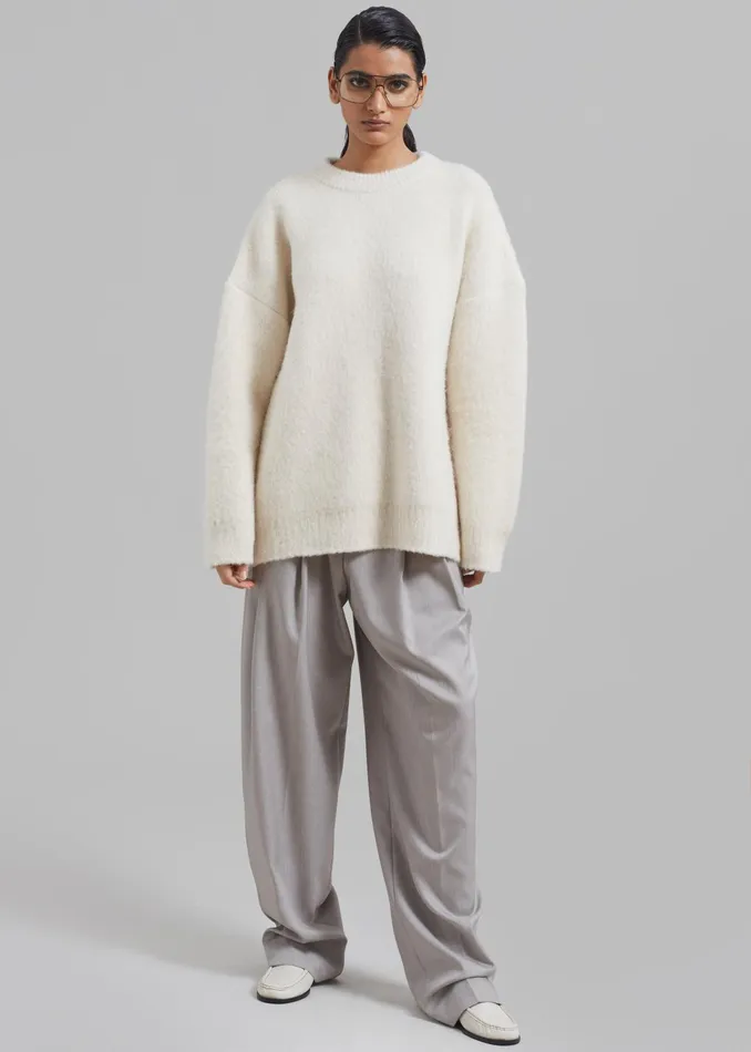 The Frankie Shop Knitwear Jasmine Sweater 8211 Cream 8211 Women