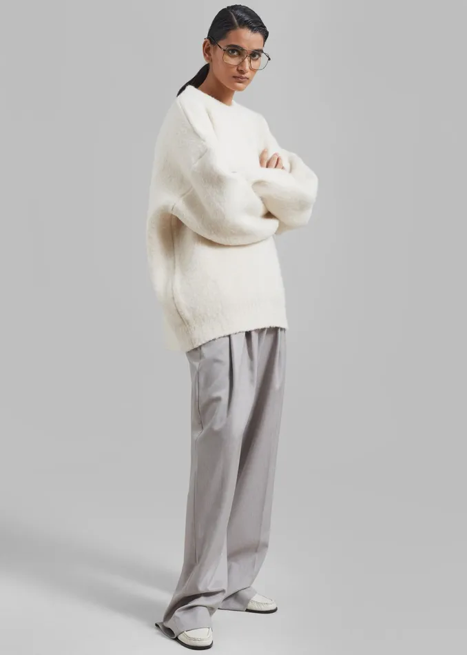 The Frankie Shop Knitwear Jasmine Sweater 8211 Cream 8211 Women