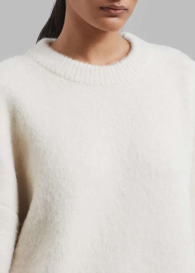 The Frankie Shop Knitwear Jasmine Sweater 8211 Cream 8211 Women
