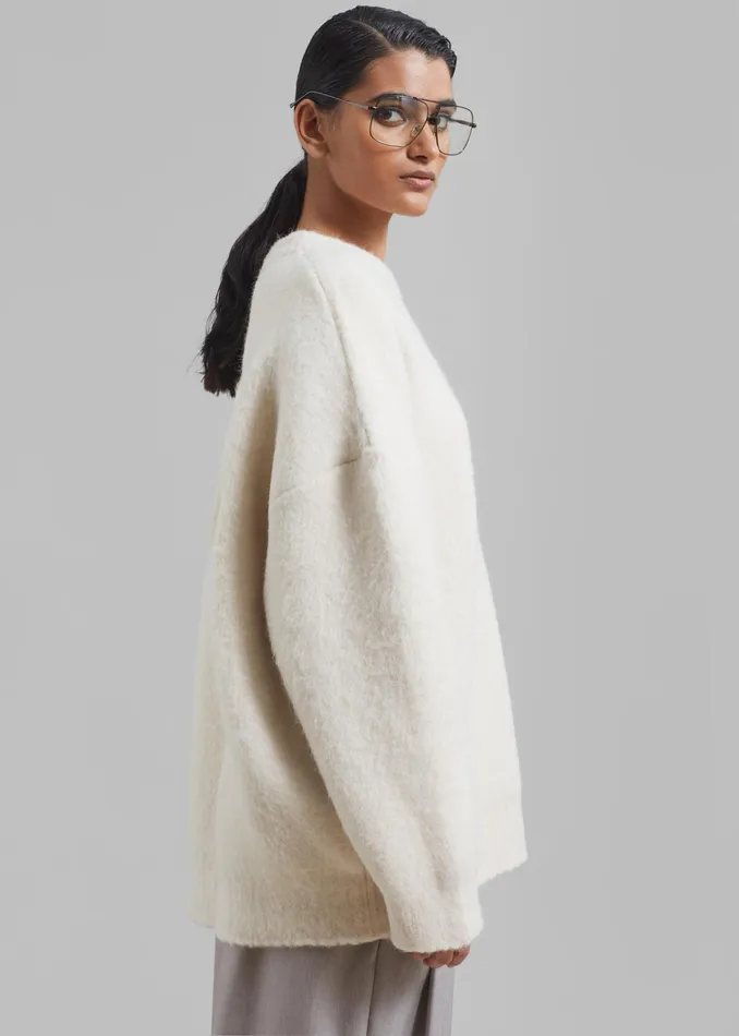 The Frankie Shop Knitwear Jasmine Sweater 8211 Cream 8211 Women