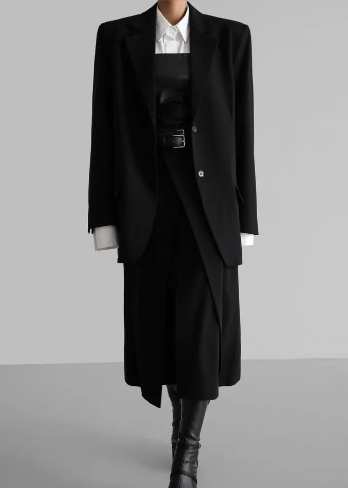 The Frankie Shop Outerwear Andy Blazer 8211 Black 8211 Women