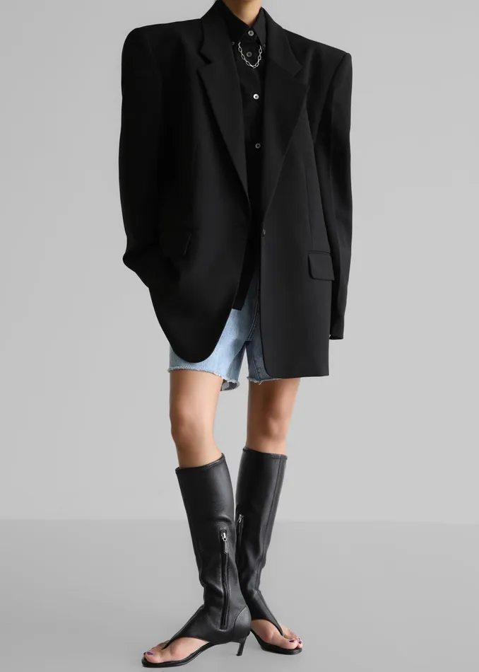 The Frankie Shop Outerwear Andy Blazer 8211 Black 8211 Women