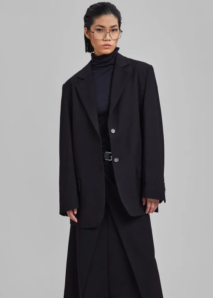 The Frankie Shop Outerwear Andy Blazer 8211 Black 8211 Women
