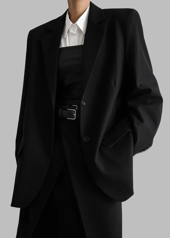 The Frankie Shop Outerwear Andy Blazer 8211 Black 8211 Women