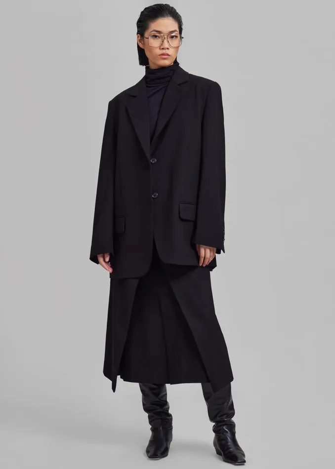 The Frankie Shop Outerwear Andy Blazer 8211 Black 8211 Women