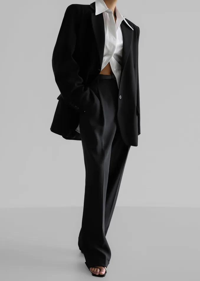 The Frankie Shop Outerwear Andy Blazer 8211 Black 8211 Women