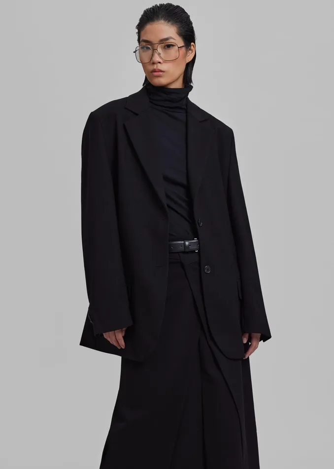The Frankie Shop Outerwear Andy Blazer 8211 Black 8211 Women