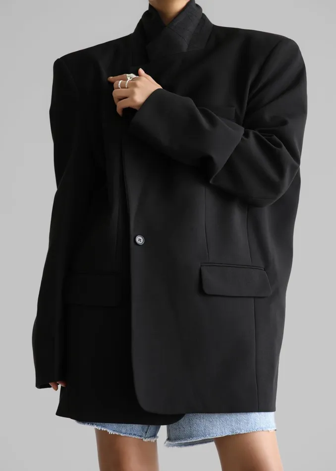 The Frankie Shop Outerwear Andy Blazer 8211 Black 8211 Women