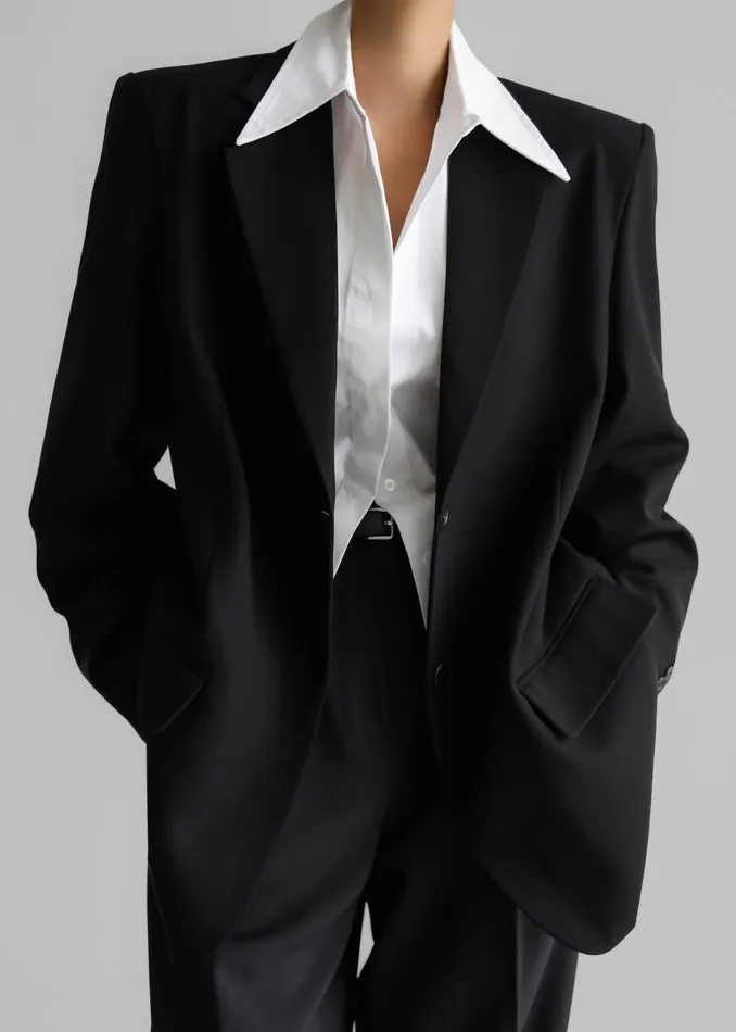 The Frankie Shop Outerwear Andy Blazer 8211 Black 8211 Women