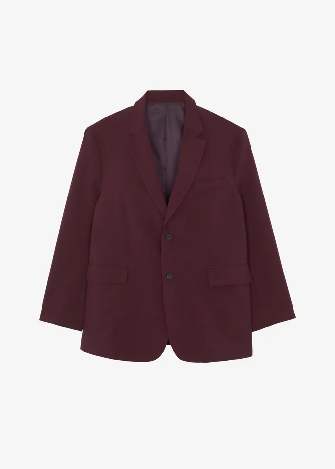 The Frankie Shop Outerwear Brooklyn Blazer 8211 Burgundy 8211 Women