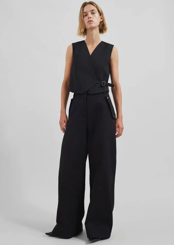 The Frankie Shop Outerwear By Malene Birger Talime Waistcoat 8211 Black 8211 Women