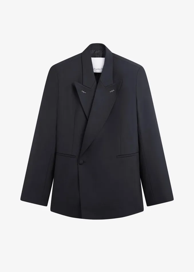 The Frankie Shop Outerwear Cheyenne Padded Blazer 8211 Black 8211 Women