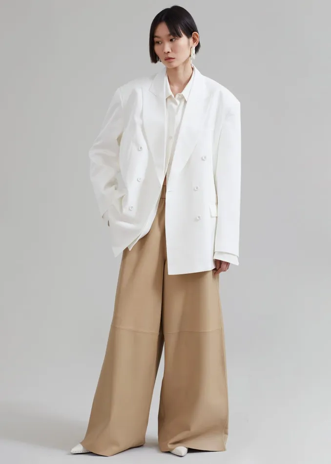 The Frankie Shop Outerwear Demi Blazer 8211 White 8211 Women