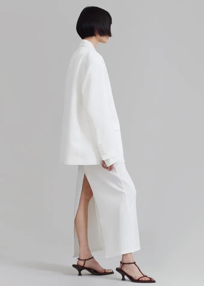 The Frankie Shop Outerwear Demi Blazer 8211 White 8211 Women