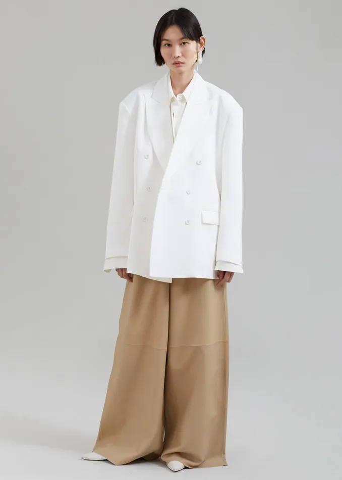 The Frankie Shop Outerwear Demi Blazer 8211 White 8211 Women
