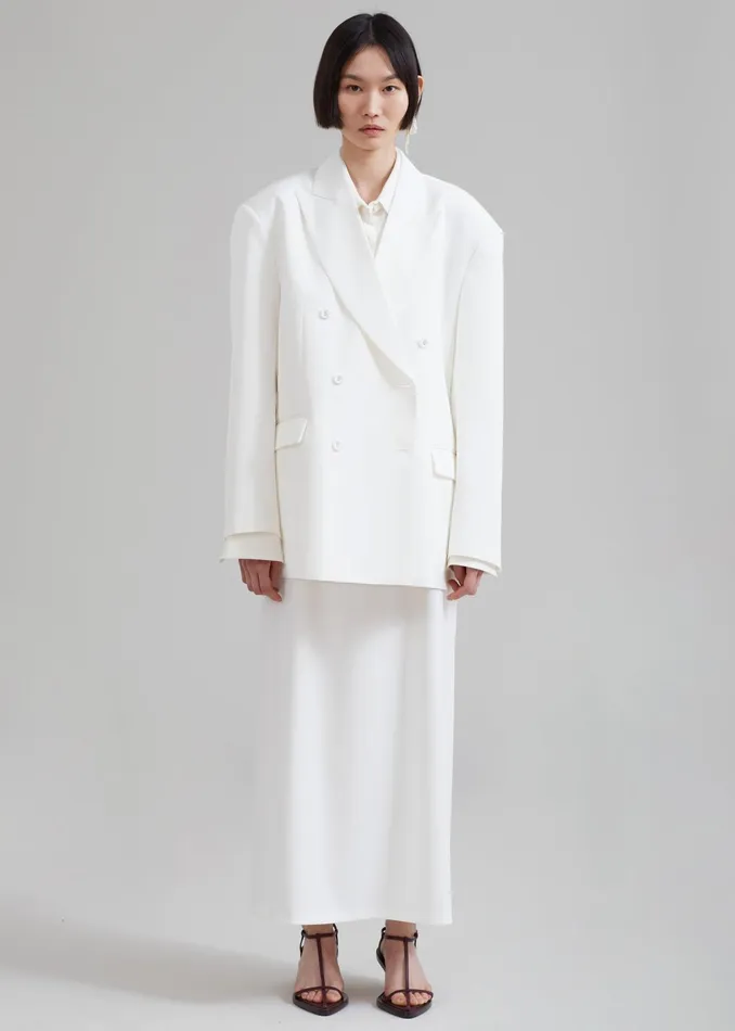 The Frankie Shop Outerwear Demi Blazer 8211 White 8211 Women